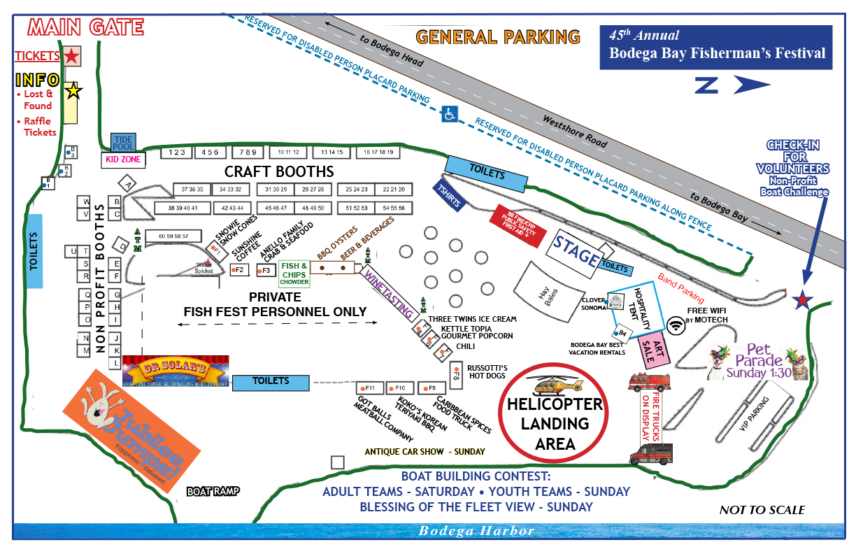 Directions / Map Bodega Bay Fisherman's Festival