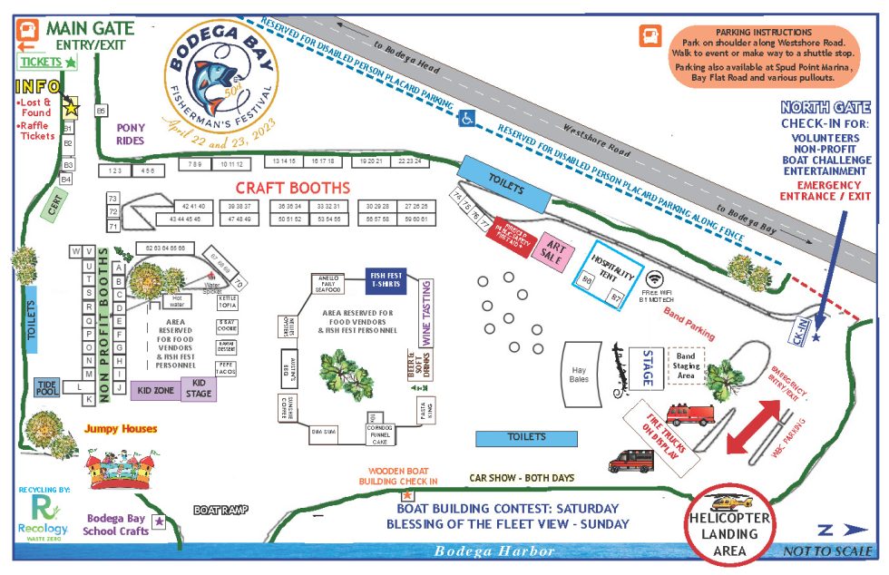 Event Map Bodega Bay Fisherman's Festival